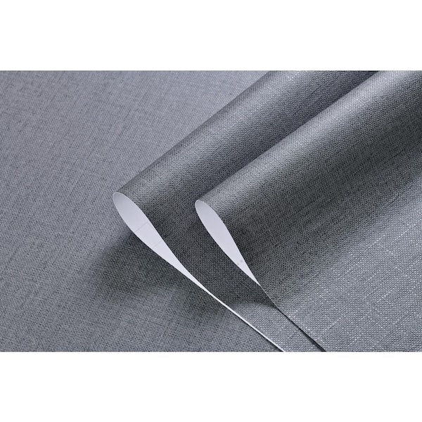 Ejoy 2 ft. x 33 ft. Linen Texture Vinyl Peel and Stick Strippable Wallpaper (1-Roll)