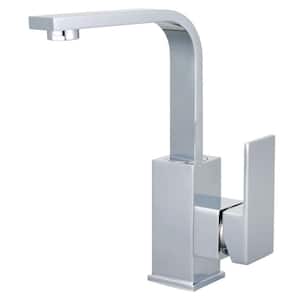 Claremont Single-Handle Single Hole Bathroom Faucet with Push Pop-Up in Polished Chrome