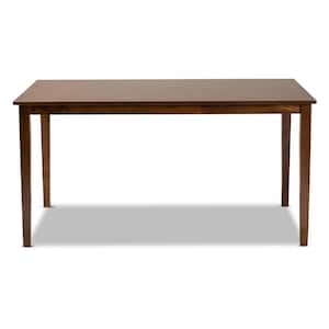Eveline Walnut Brown Dining Table