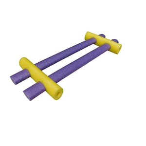 Yellow and Purple Foam Custom Connecting Pool Float (4-Pack)