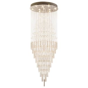 Albany 10 -Light Crystal Tiered Chandelier