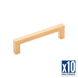 Skylight 3-3/4 in. (96 mm) Brushed Golden Brass Cabinet Pull (10-Pack)