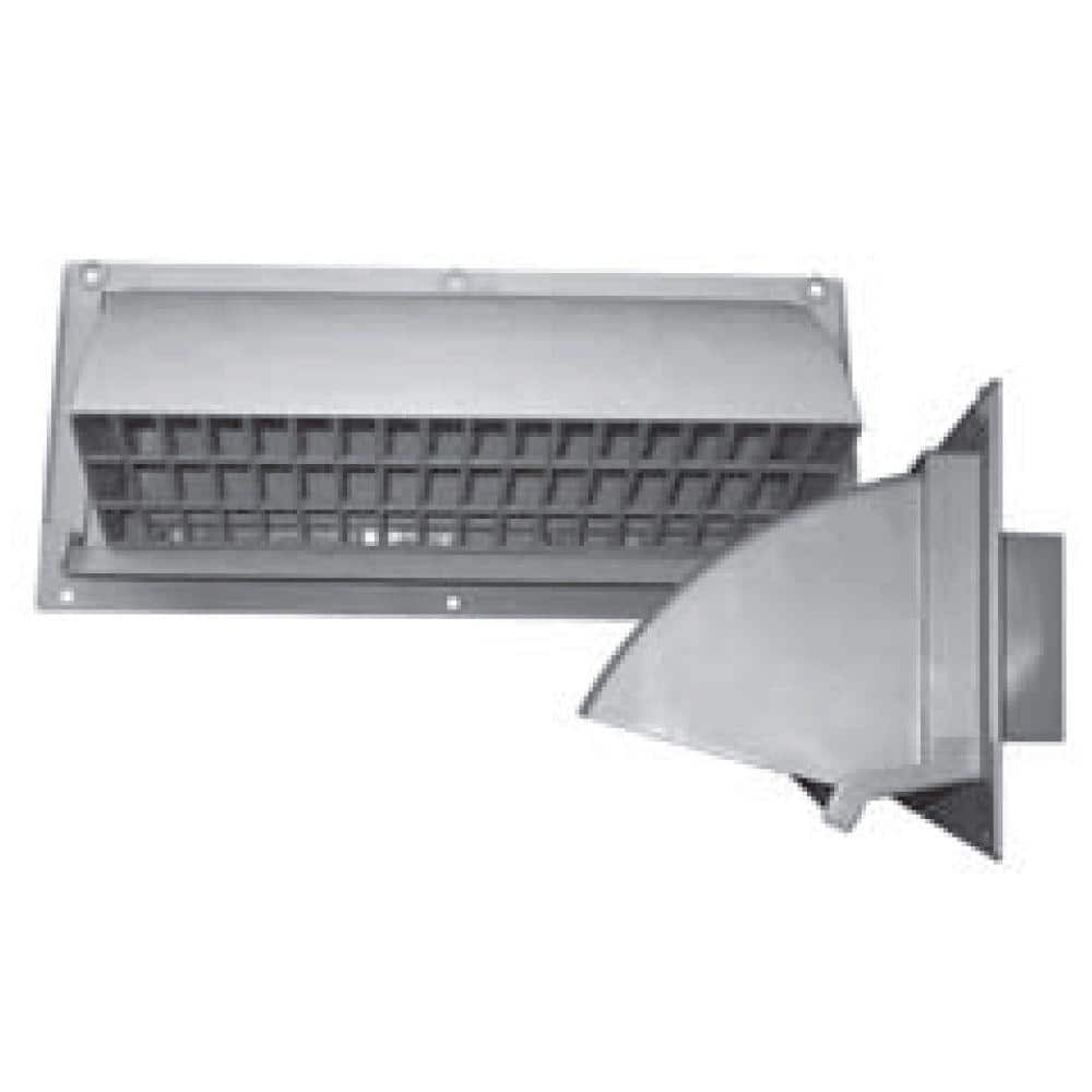 Speedi Products 10 In X 3 25 In Range Hood Vent Wall Cap In White Ex Rhvw 310 The Home Depot