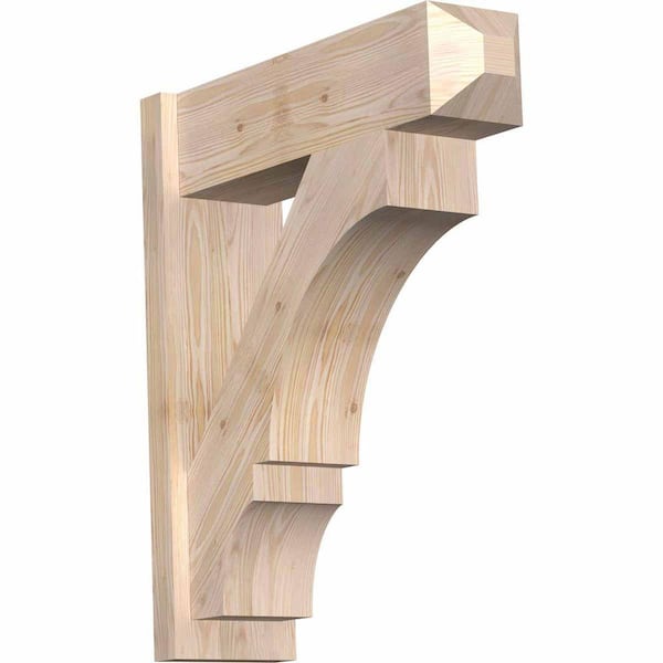Ekena Millwork 8 in. x 30 in. x 26 in. Balboa Craftsman Smooth Douglas Fir Outlooker