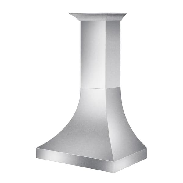 36 in. Designer Series Satin Stainless Steel Ducted Wall Range Hood