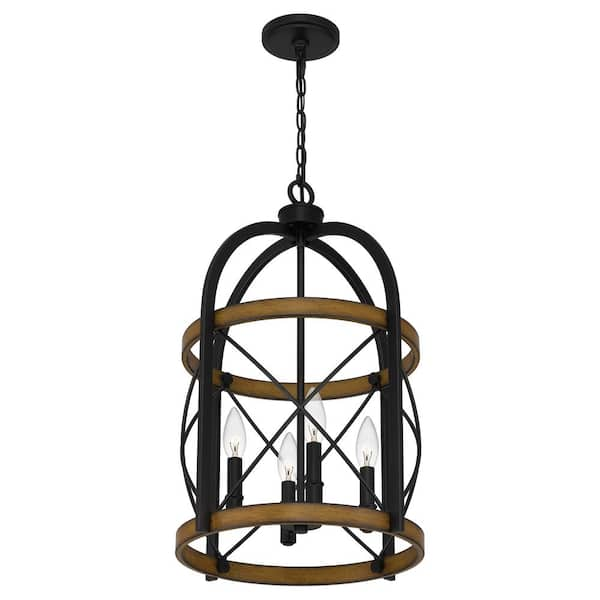 Park Harbor PHEL4900 Ash/Iron Cedar Manor 4-Light 15W Outdoor Pendant