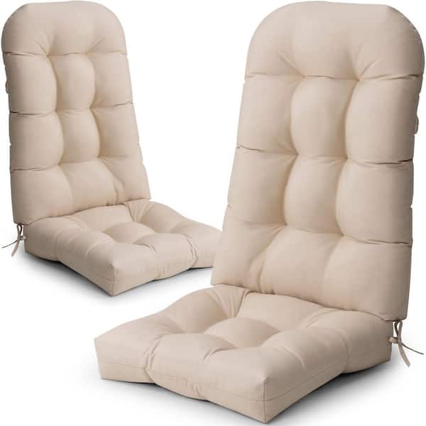 Unbranded 50 in. x 20 in. Deep Seat Outdoor Adirondack Chair Cushion in Beige (2-Set)