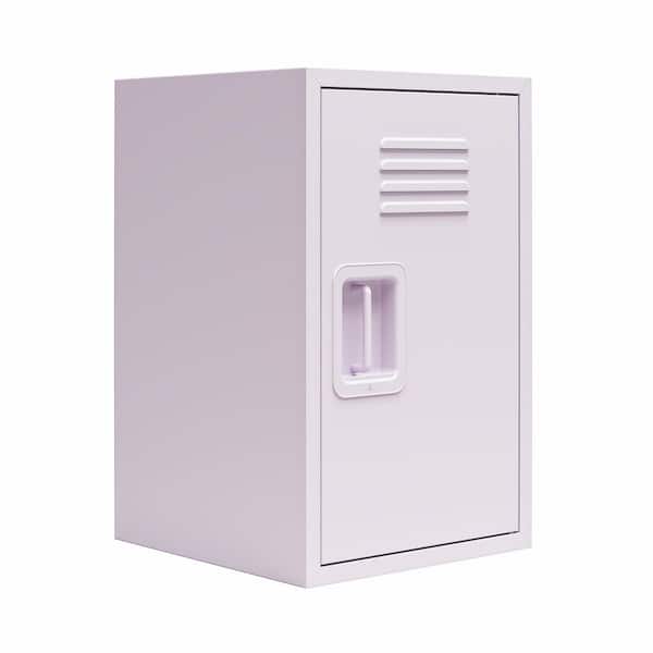 Little Seeds Little Seeds Casey Kids Stackable Mini Metal Storage Locker, Lavender