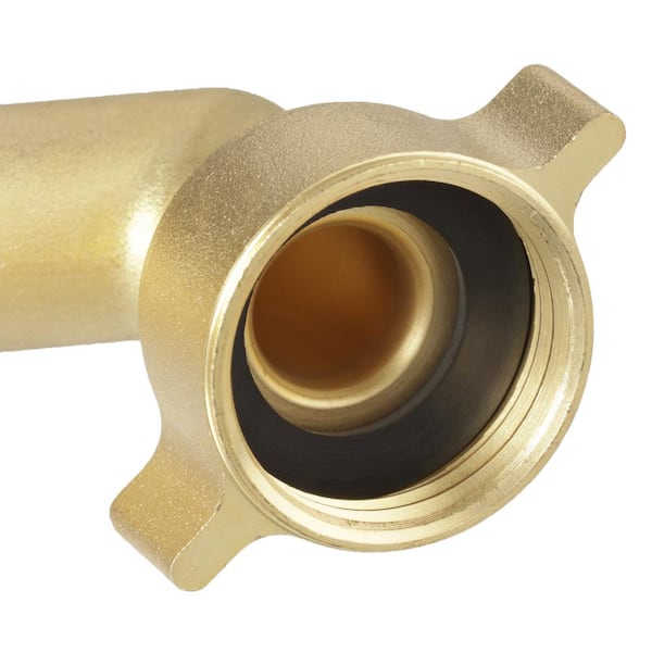 Small Pipe Elbow - Unfinished Brass