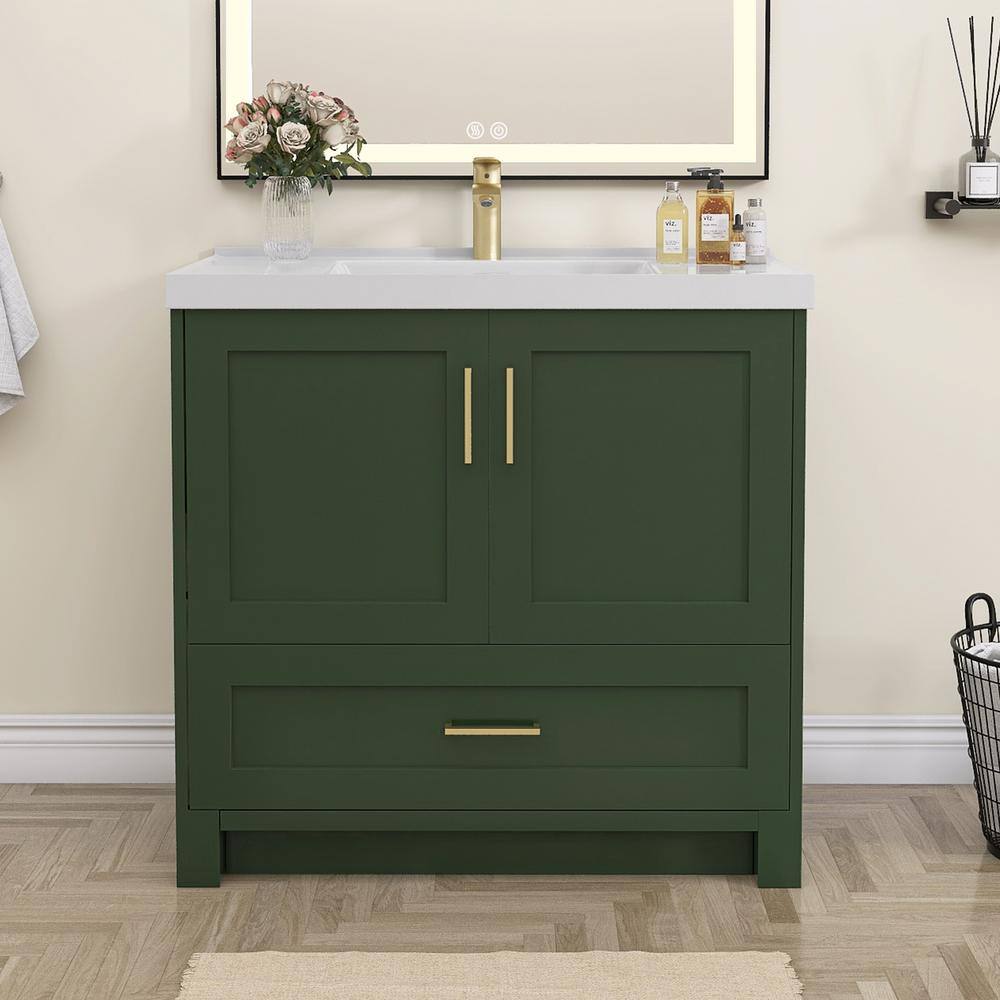 Getpro 36 in. W x 22 in. D x 35 in. H Single Sink Freestanding Bath ...