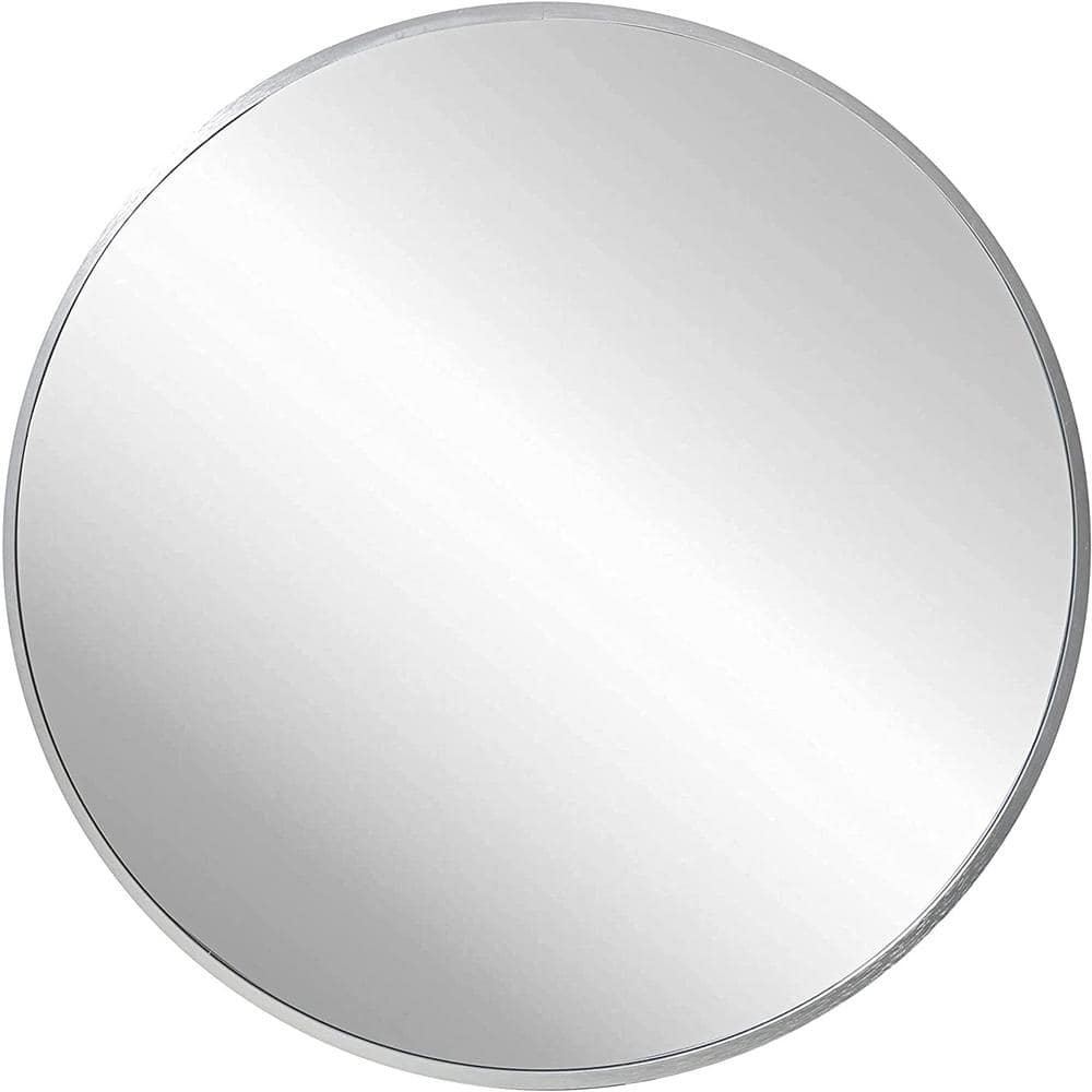 HUOVTR TA 32 in. H x 32 in. W Silver Modern Style Metal Frame