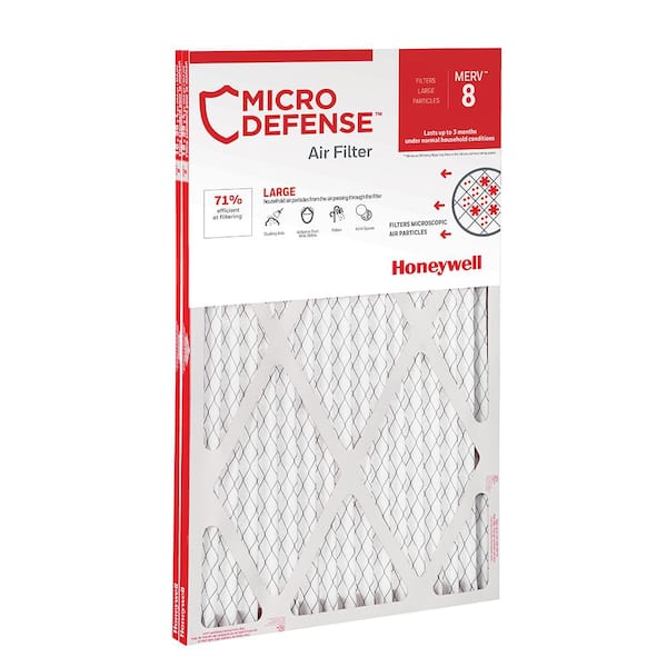 Honeywell Home 16 x 25 x 1 MERV 8 Replacement Air Cleaner Filter (2-Pack)