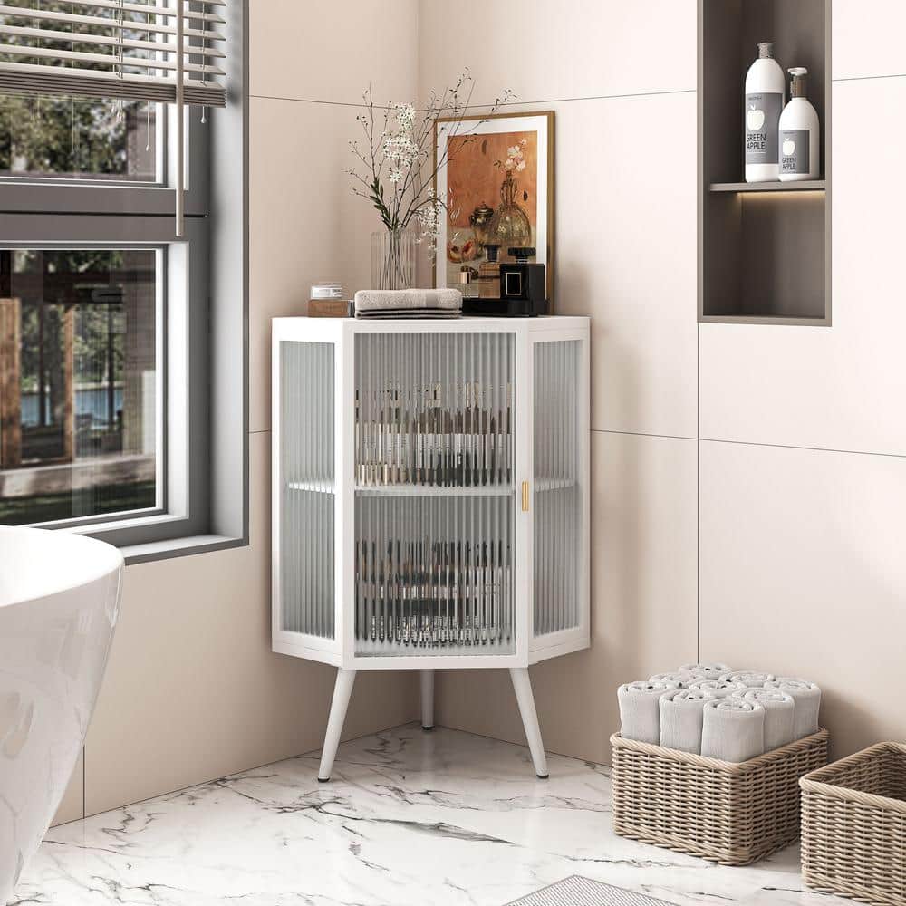 Miscool Anky 22.25 in. W x 16.54 in. D x 31.5 in. H White Metal