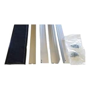 Rodent Block Garage Door Bottom Seal Kit with L-Shaped 1-3/8 in. Aluminum Retainer and EPDM Rubber Seal for 2-Car Garage