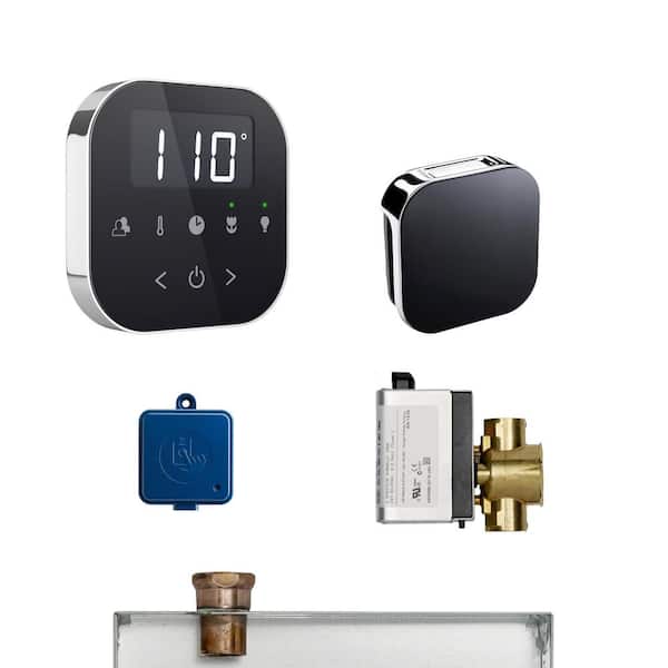 Mr. Steam AirButler Package in Black Polished Chrome