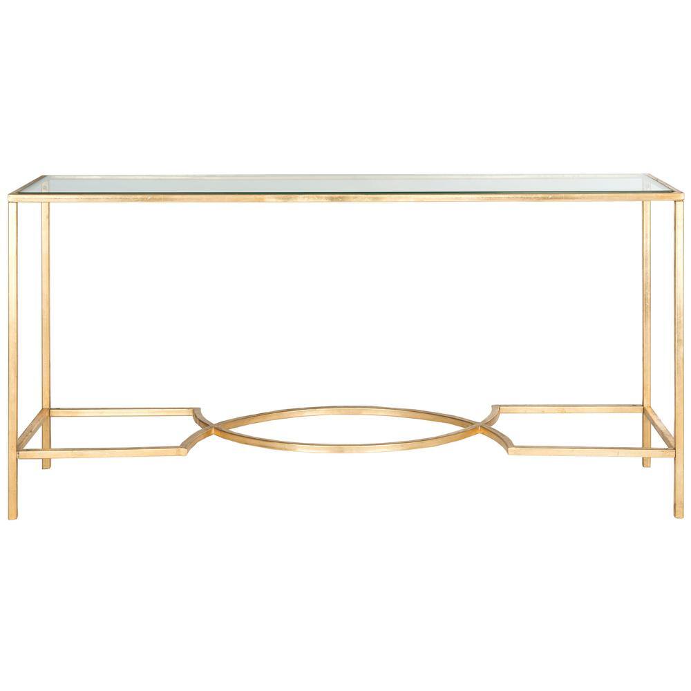 safavieh gold console