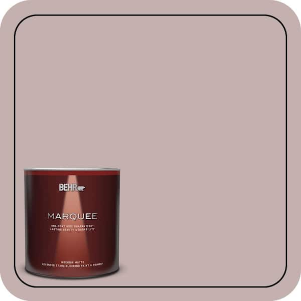 BEHR MARQUEE 1 Qt. #MQ1-45 Versailles Rose One-Coat Hide Matte Interior Paint & Primer