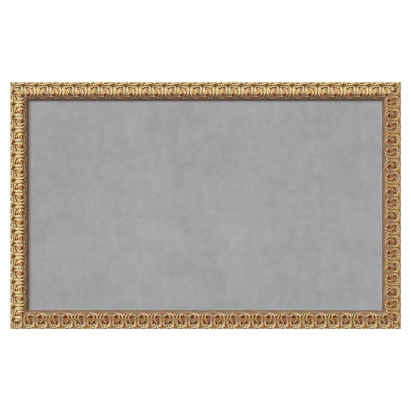 Amanti Art Florentine Gold 43 in. x 27 in Framed Magnetic Board