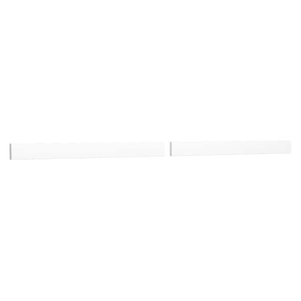 72 in. Cultured Marble Backsplash in White