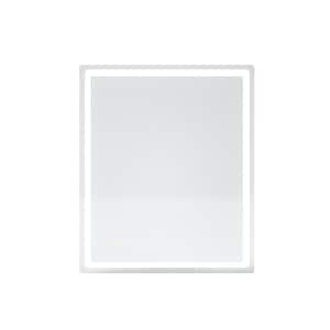 Althea 36 in. W x 36 in. H Rectangular Frameless LED Anti-Fog Wall Bathroom Vanity Mirror in Polished Crystal