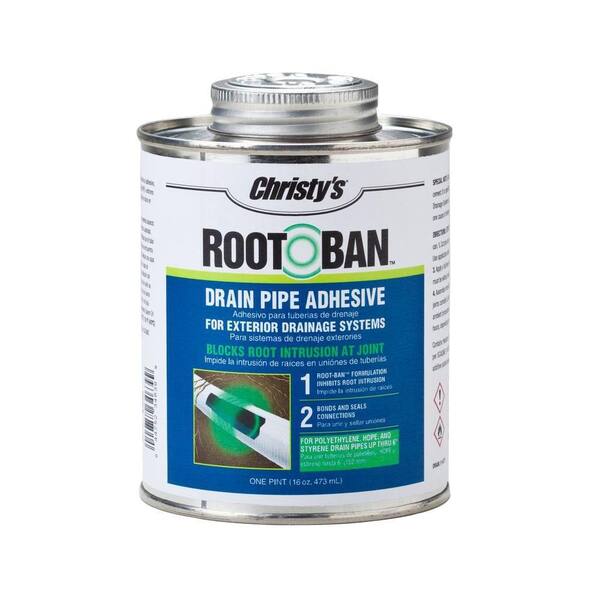 Christy S 16 Oz Root Ban Drain Adhesive Rh Root Pt 10 The Home Depot