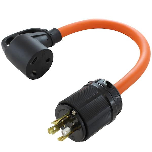 AC WORKS AC Connectors 1.5 ft. 10/3 L14-20P 20 Amp 4-Prong Locking