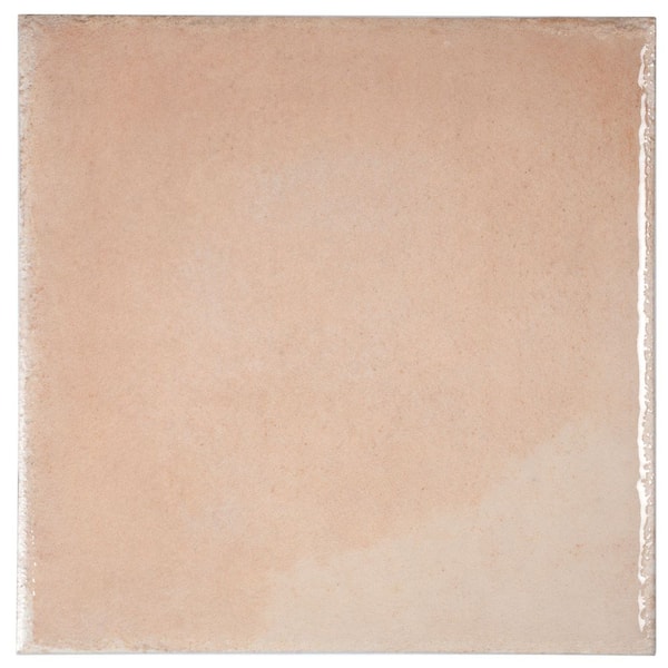 Cadence 8 in. x 8 in. Glossy Faded Terracotta Porcelain Zellige Square Tile (12.49 sq ft/case)-29 Pack
