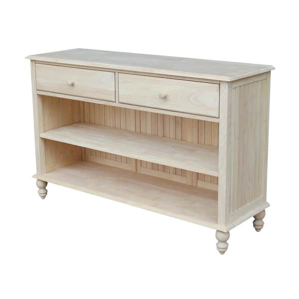 International Concepts Cottage Unfinished Console Table