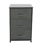 IRIS 68 Qt. 6 Drawer Storage Bin in Black 116833