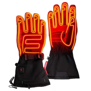 Men's Large Black 7-Volt S7 Battery Heated Gloves