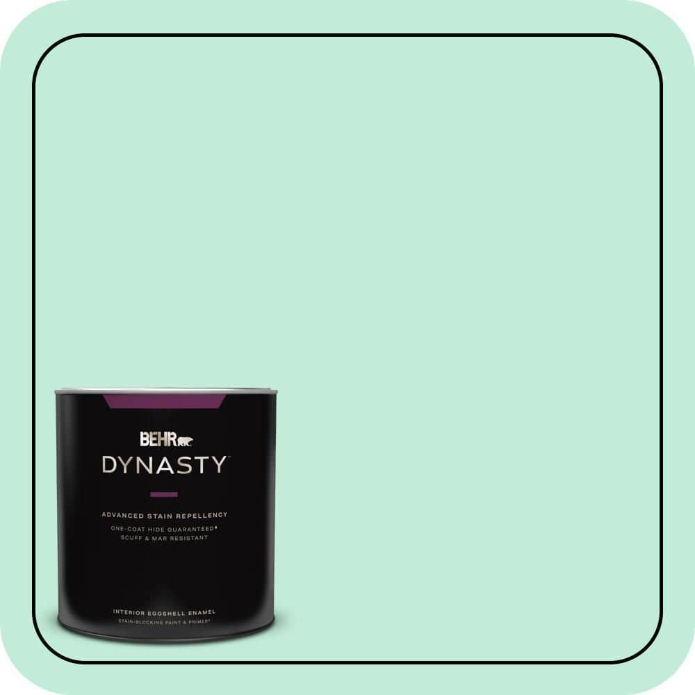 1 qt. #470A-2 Seafoam Pearl Eggshell Enamel Interior Stain-Blocking Paint & Primer price history on PriceWatchPro