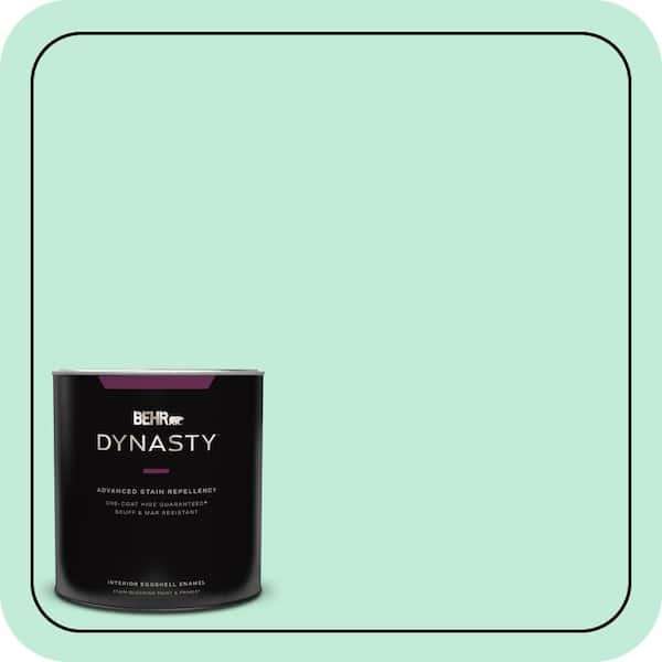 BEHR DYNASTY 1 qt. #470A-2 Seafoam Pearl Eggshell Enamel Interior Stain-Blocking Paint & Primer
