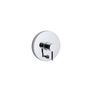 Stillness 1-Handle Wall-Mount Tub and Shower Faucet Trim Kit in Polished Chrome with Diverter (Valve Not Included)