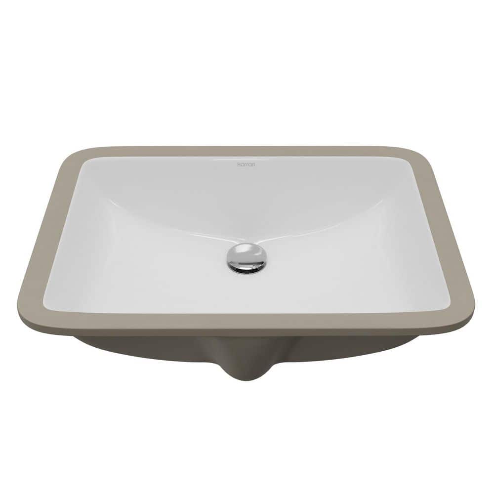 Karran Valera 21 in. x 14-1/2 in. Rectangular Undermount Vitreous