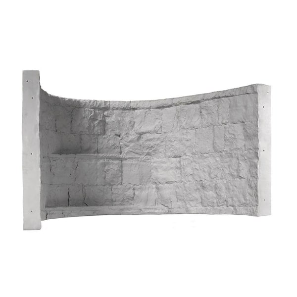 SHAPE PRODUCTS Rockwell 66 in. x 44 in. x 36 in. Gray Composite Window Well