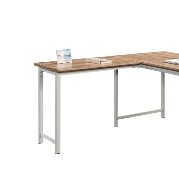 WORKSENSE Bergen Circle 38.071 in. Kiln Acacia Computer Desk Return with  Melamine Top and Metal Frame 427476 - The Home Depot