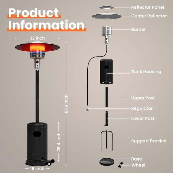 Infrared Heater Bernzomatic Patio Heater Replacement Parts Space