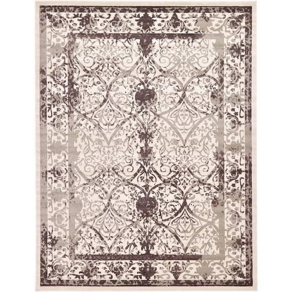Unique Loom La Jolla Traditional Brown 10' 0 x 13' 0 Area Rug