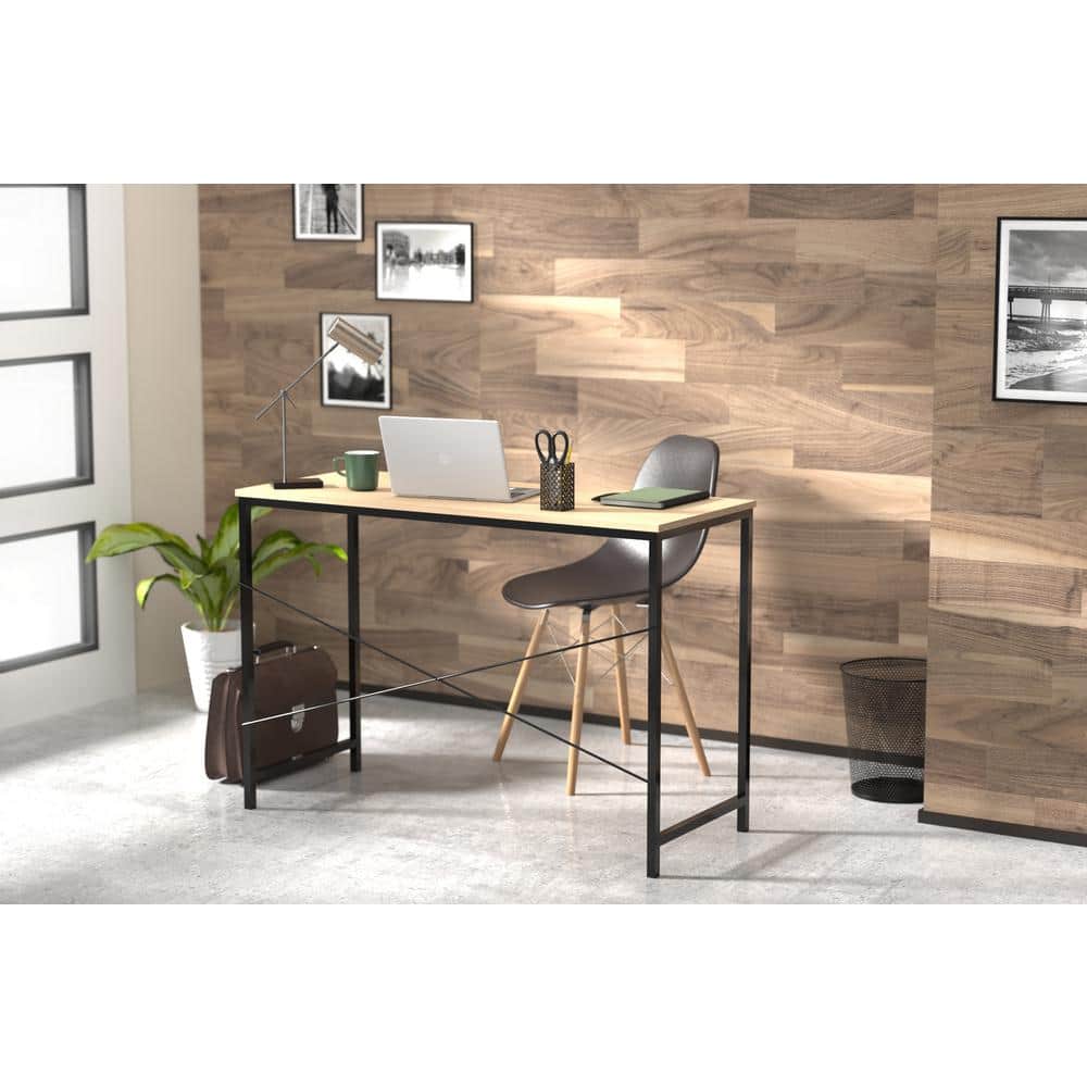 Sleek Tribeca Mixed Material Console Table with Storage