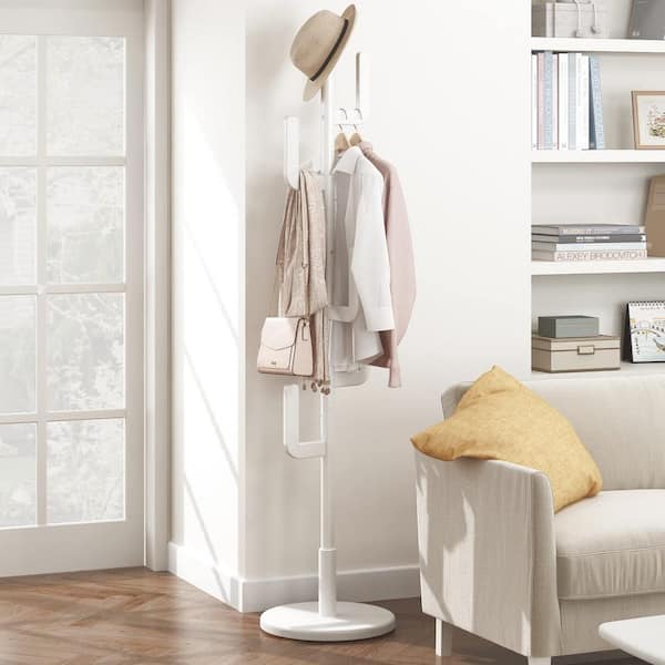Angel Sar Walnut Unique Design Cactus Standing Coat Rack