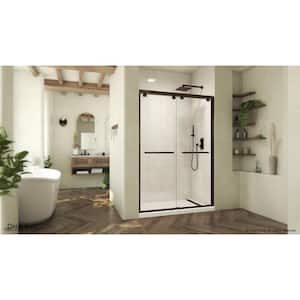 Abbey 50 - 54 in. W x 76 in. H Frameless Sliding Shower Door in Oil Rubbed Bronze