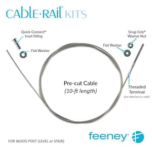 10 ft. Stainless Steel Cable Assembly Kit for Cable Railing System