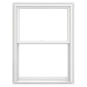 V-2500 Series 36 in. x 60.5 in. Double Pane Double Hung Vinyl Low-E White Nailfin Frame Window