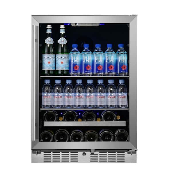 TITAN Signature 24 in. 84-Can and 13-Bottle Stainless Steel