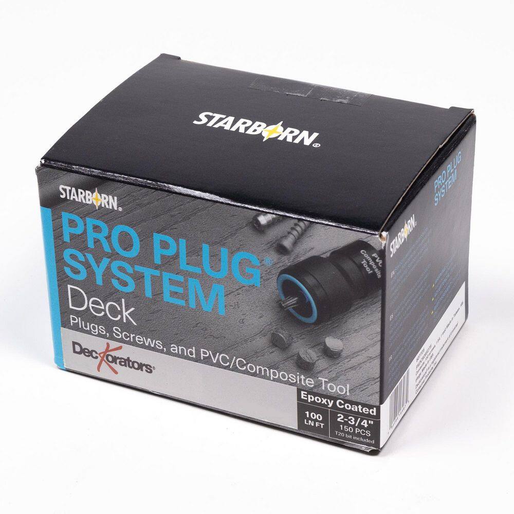 Summit #10 x 2-3/4 in. Star Trim Head Pro Plug System Composite Deck Screw Pack 100LF Glacier Gray (150-pieces) price history on PriceWatchPro