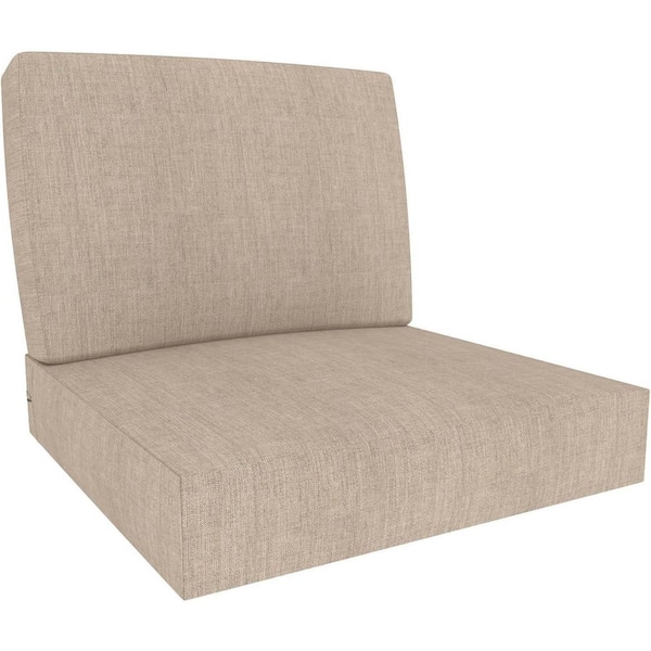 28.5 in W x 28.5 in D Sunbrella Deep Seat Outdoor Replacement Cushion in Beige