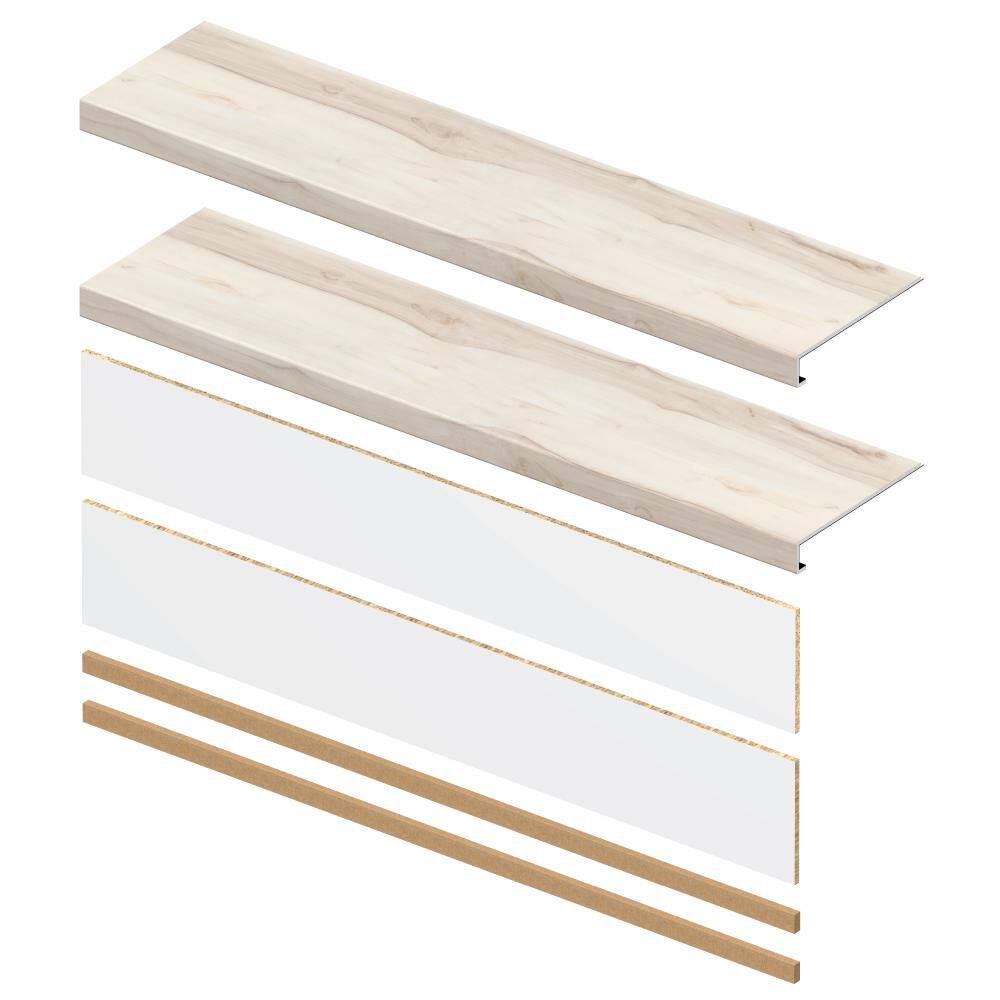 Navarra 6.5 mm x 46 in. x 12 in. Exact Match Small Square Nose Stair Tread + Riser Combo Kit (2-Pack) price history on PriceWatchPro