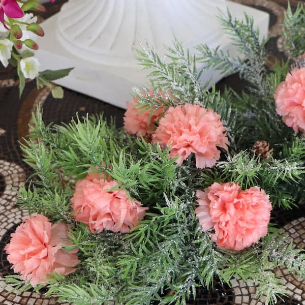 100 Stems of Peppermint Carnations- Fresh Cut Flowers 