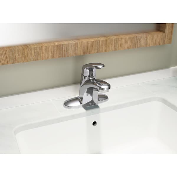 Colony Pro 4 in. Centerset Single-Handle Low-Arc 0.5 GPM Bathroom Faucet with Pop-Up Assembly in Polished Chrome