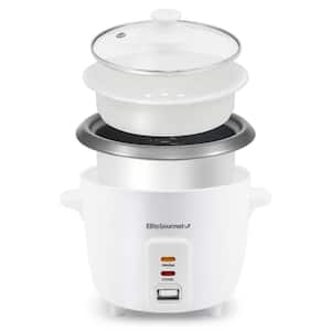 6-Cup Non-Stick Rice Cooker with Steam Tray